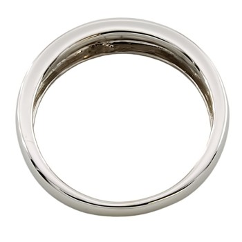 9ct Gold 2-Tone 2.4g Wedding Ring Size K